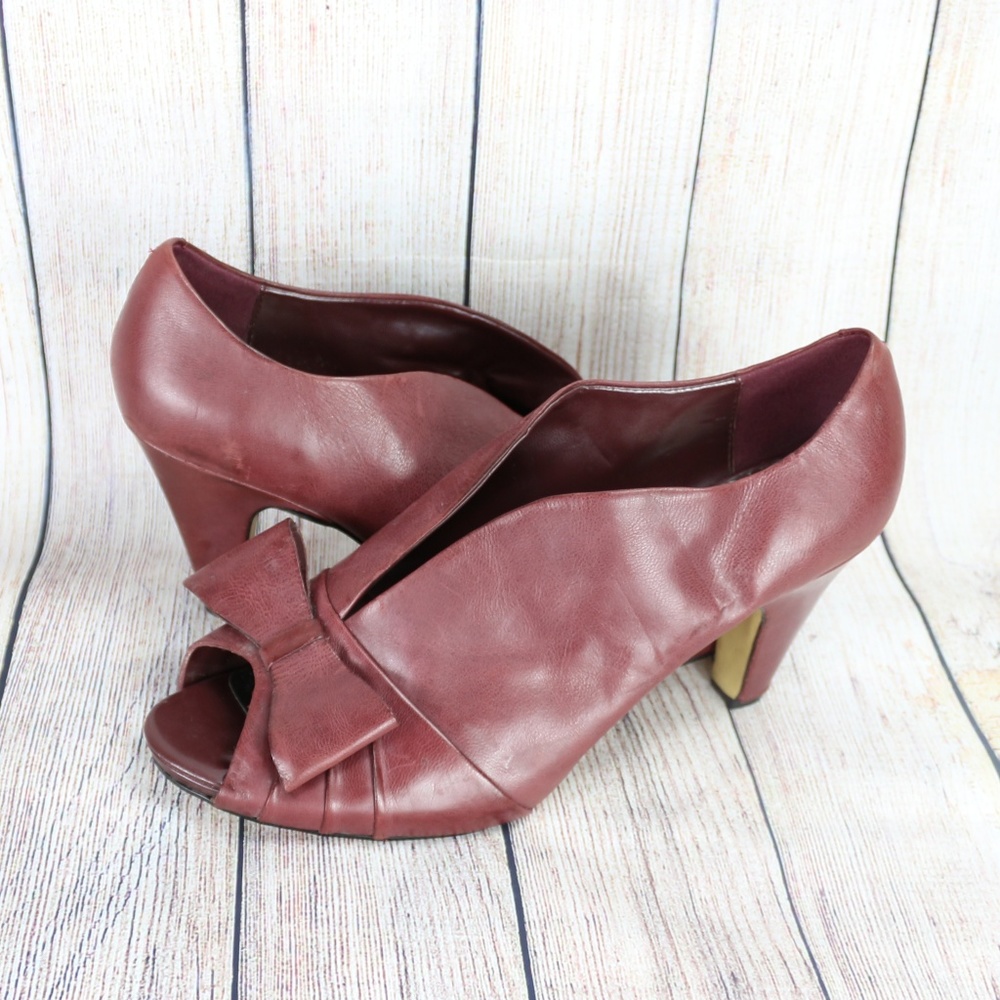 Bella Vita Peep Toe Leather Booties - 12